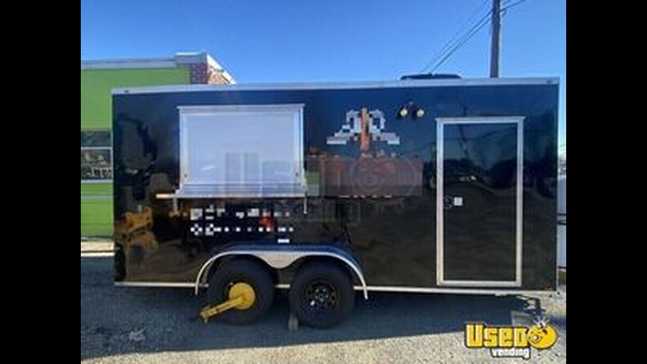 Like New 2022 - 8' x 16' Kitchen Food Concession Trailer with Pro-Fire for Sale in Virginia