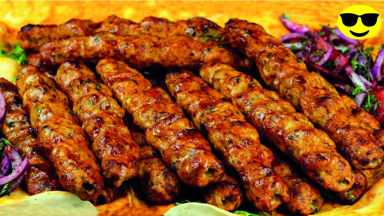 Oven grilled chicken kebab 😋 with a special seasoning and amazing taste 💥 You must try it 😍