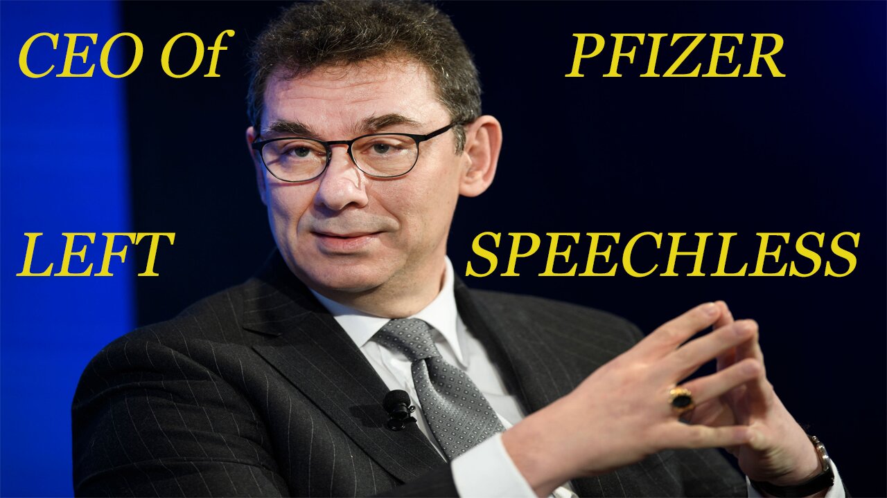 Pfizer CEO runs aways from REBEL NEWS