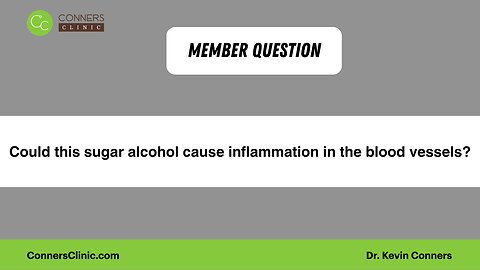 Could this sugar alcohol cause inflammation in the blood vessels?