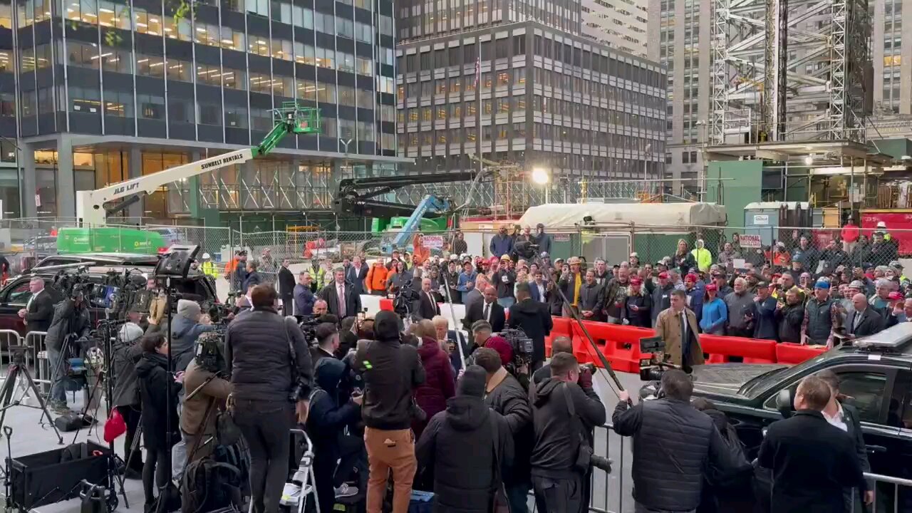 "Trump Cheers Union Workers in NY"