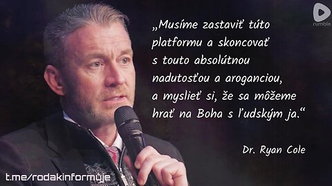 Dr. Ryan Cole - zdravá veda nie je taká bežná