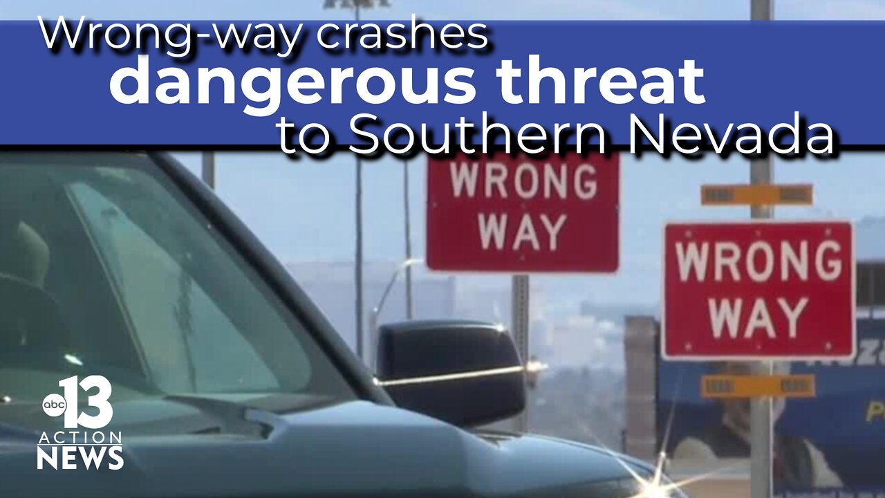 Wrong-way drivers are a dangerous threat in Southern Nevada, NDOT installing warning systems