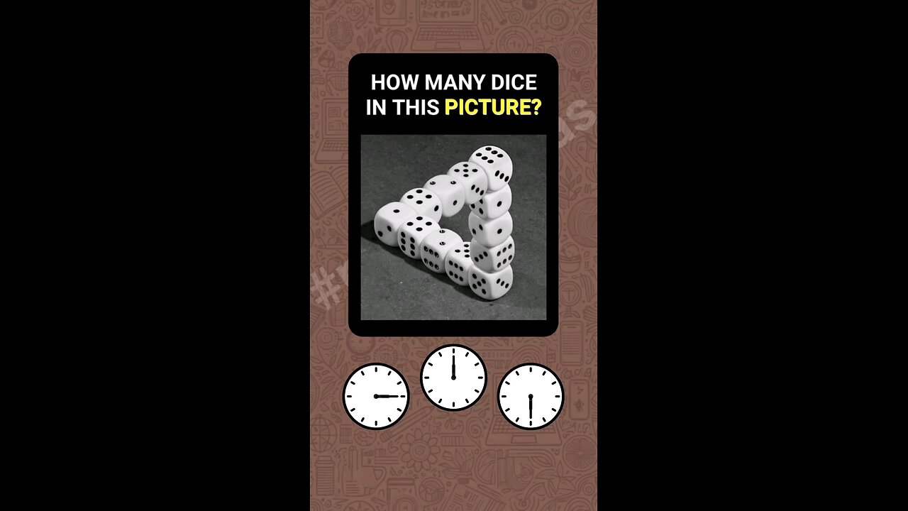 How Many Dice Are in the Picture? Test Your Observation Skills! #realbipuldas #puzzlevideo