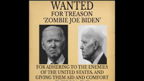 WANTED for TREASON "Zombie Joe Biden"