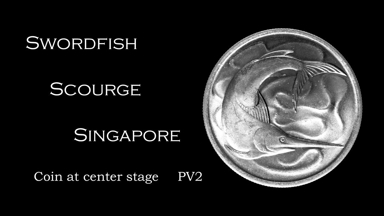 Swordfish Scourge Singapore in 1380 & the coin featuring the Swordfish takes center-stage here PV2