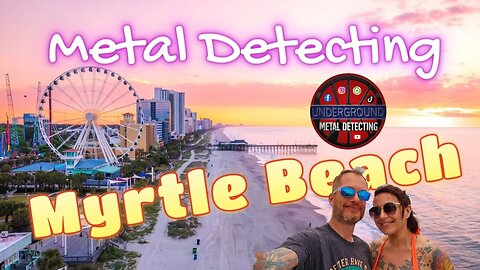 Metal Detecting Myrtle Beach, SC - Quick Video after tuning our Minelab Equinox 800 & Xterra Pro