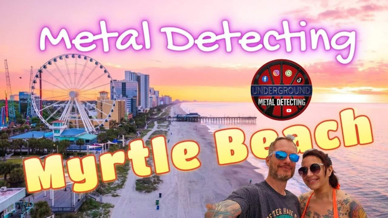 Metal Detecting Myrtle Beach, SC - Quick Video after tuning our Minelab Equinox 800 & Xterra Pro