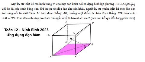 2025 Ninh Bình: Một kỹ sư thiết kế mô hình trang trí cho một sân khấu nổi có dạng hình lập