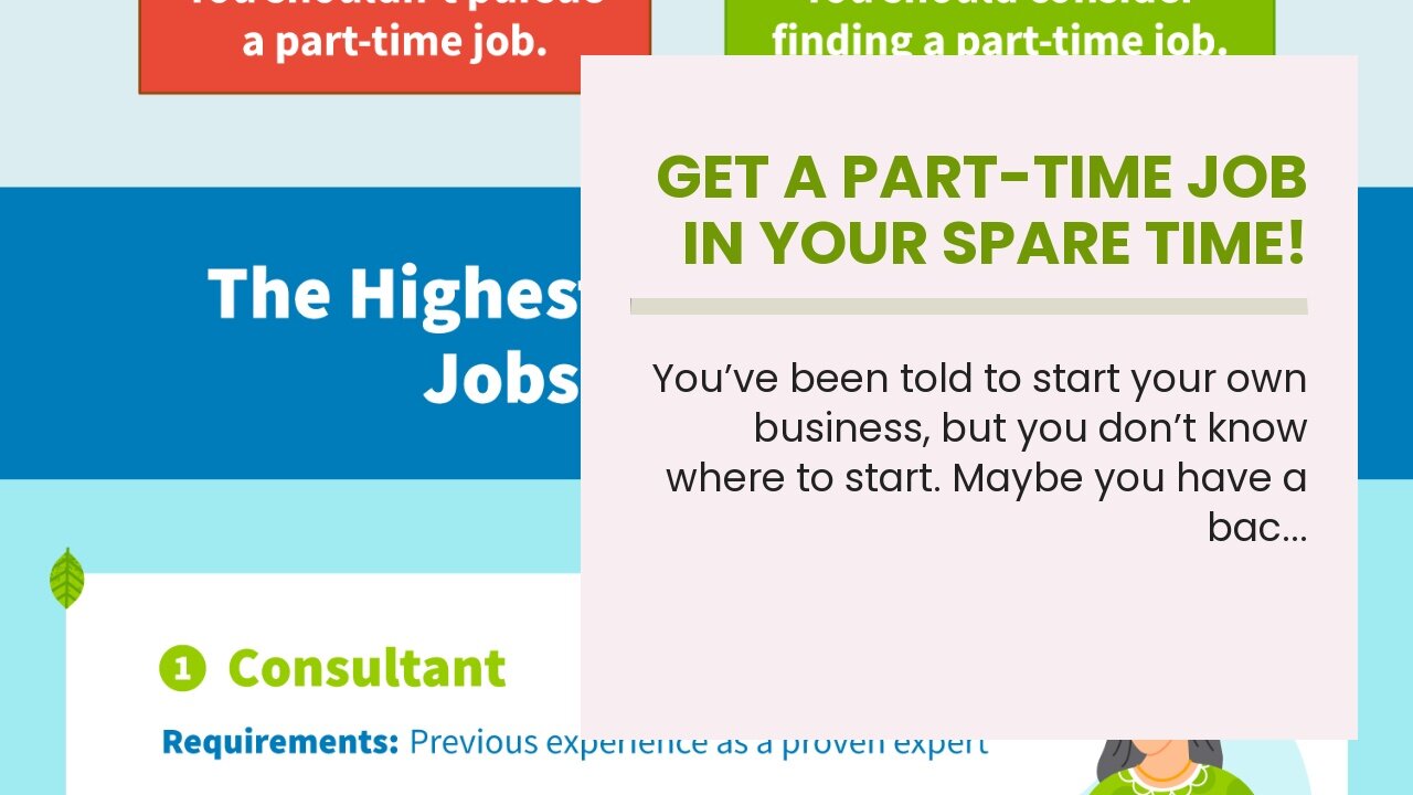 Get a Part-time Job in Your Spare Time!