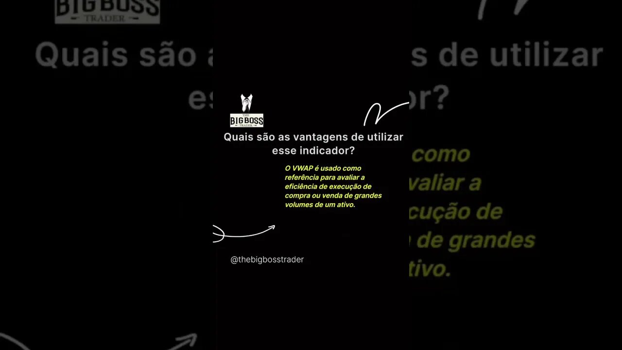 O que é VWAP? @thebigbosstrader #rendavariavel #trading #daytrade #trader