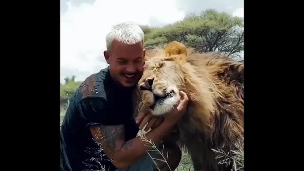 Man reunites with his lions