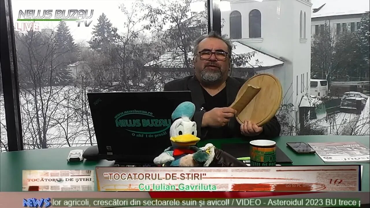 LIVE - TV NEWS BUZAU - TOCATORUL DE STIRI, cu Iulian Gavriluta. Azi despre Buzaul a intrecut Ucra…
