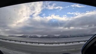 Driving Turnagain Arm From Alyeska Anchorage Alaska