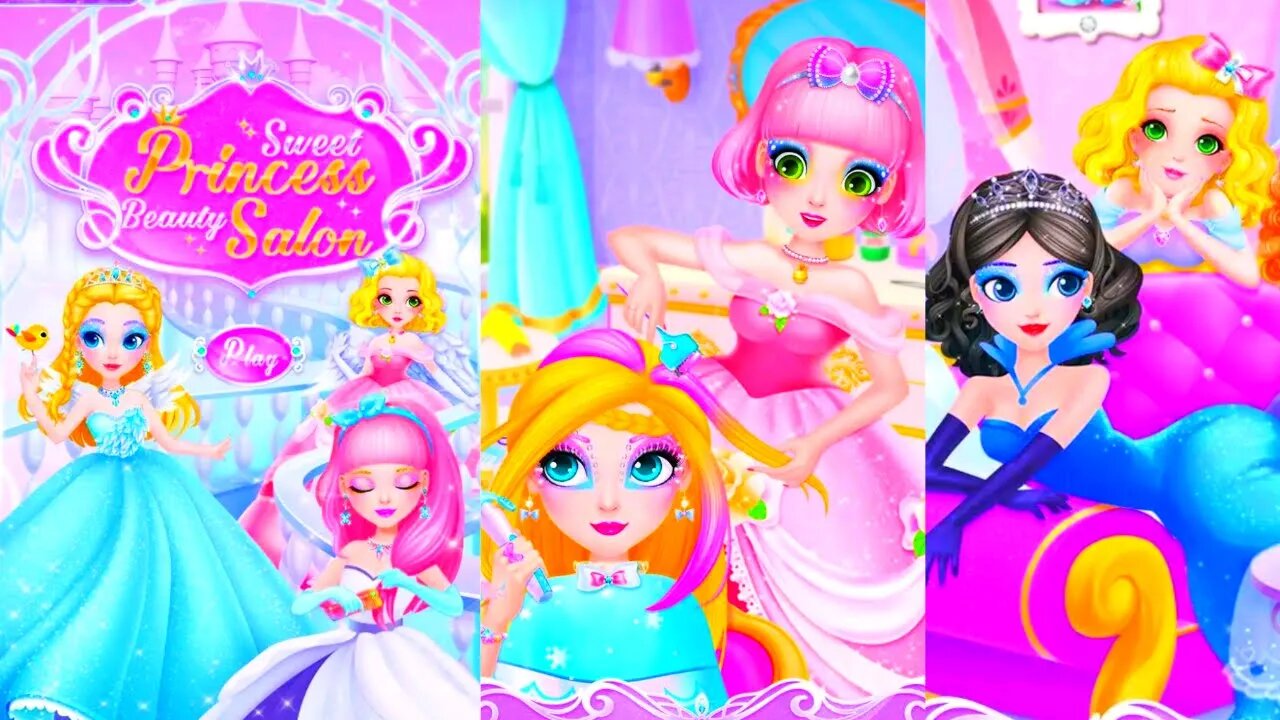 Sweet princess beauty salon/hair salon/beauty salon/spa/girl games/new game 2023 @TLPLAYZYT