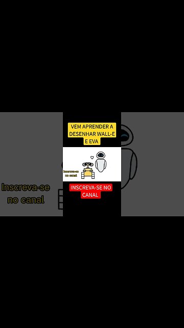 COMO DESENHAR WALL-E E EVA FÁCIL #desenho #shorts #disney #desenholivre #desenhofacil