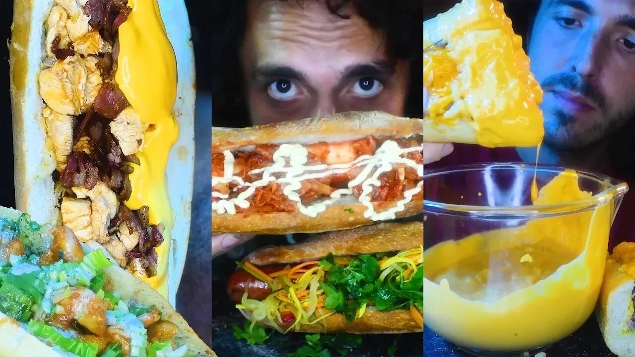 ASMR Eating GIANT SANDWICHES For 2 HOURS NO TALKING !