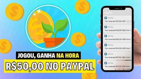 [LANÇOU DANDO $50 DE GRAÇA] Jogo que Ganha Dinheiro de Verdade no PayPal e Já Pode Sacar NA HORA 🤑