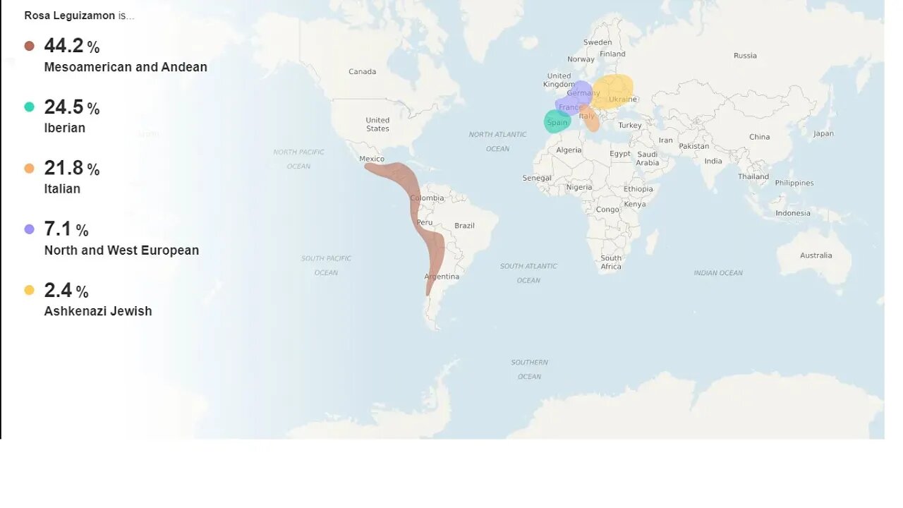 My Grandmother MyHeritage DNA Results - Argentina 🇦🇷