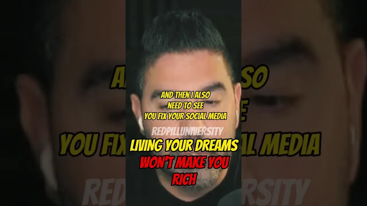 Living Your Dreams Won't Make You Rich @MichaelSartain