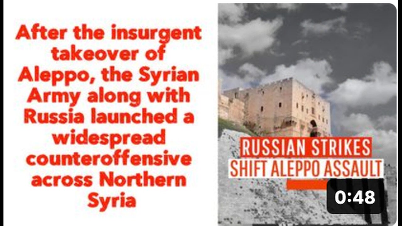 Syrian Army along with Russia launched a widespread counteroffensive