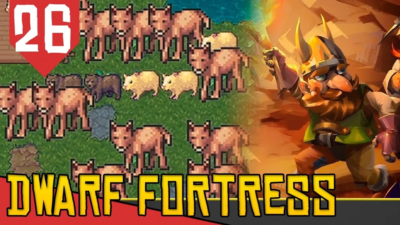 INVASÃO ELFICA das CAPIVARAS - Dwarf Fortress Nub #26 [Gameplay PT-BR]