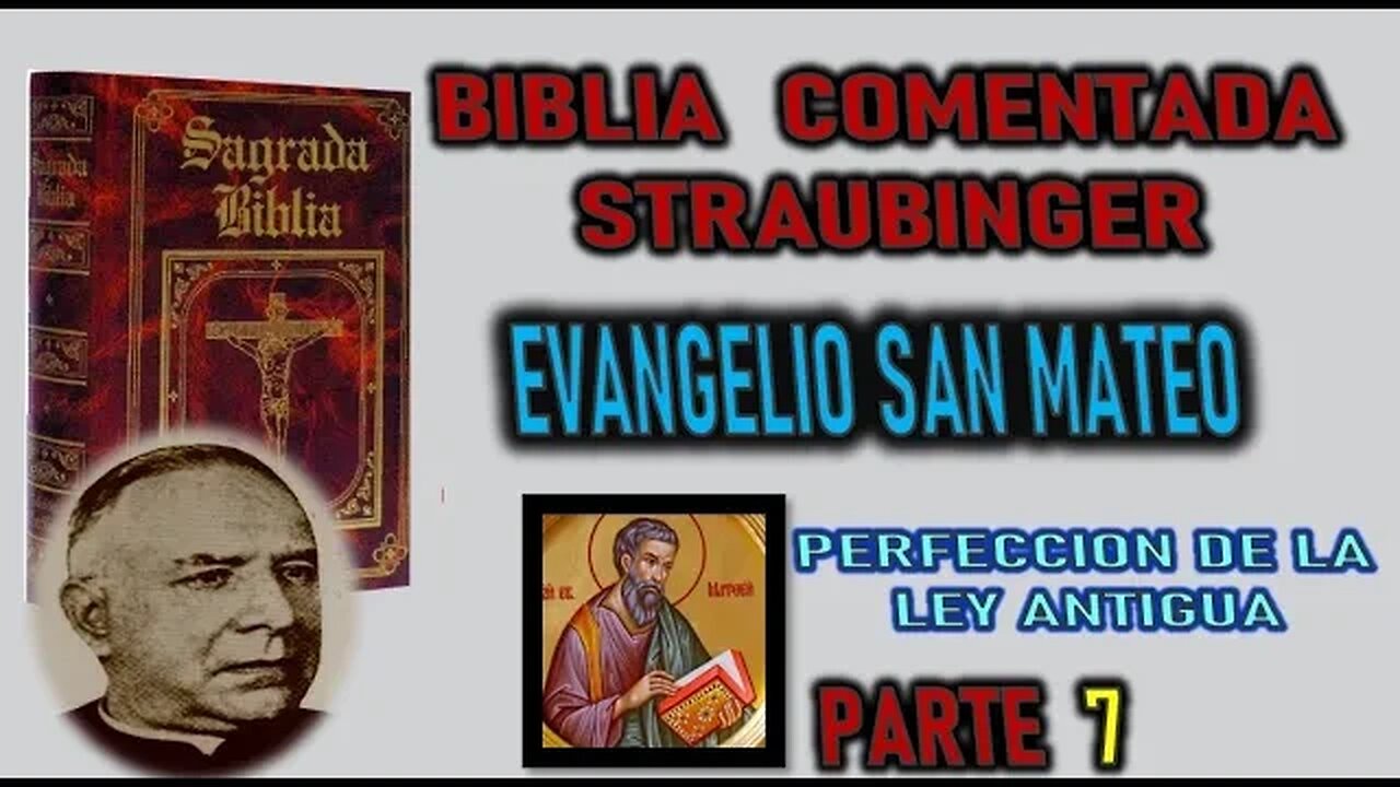 PERFECCION DE LA LEY ANTIGUA - BIBLIA BIBLIA STRAUBINGER EVANGELIO SEGUN SAN MATEO PARTE 7