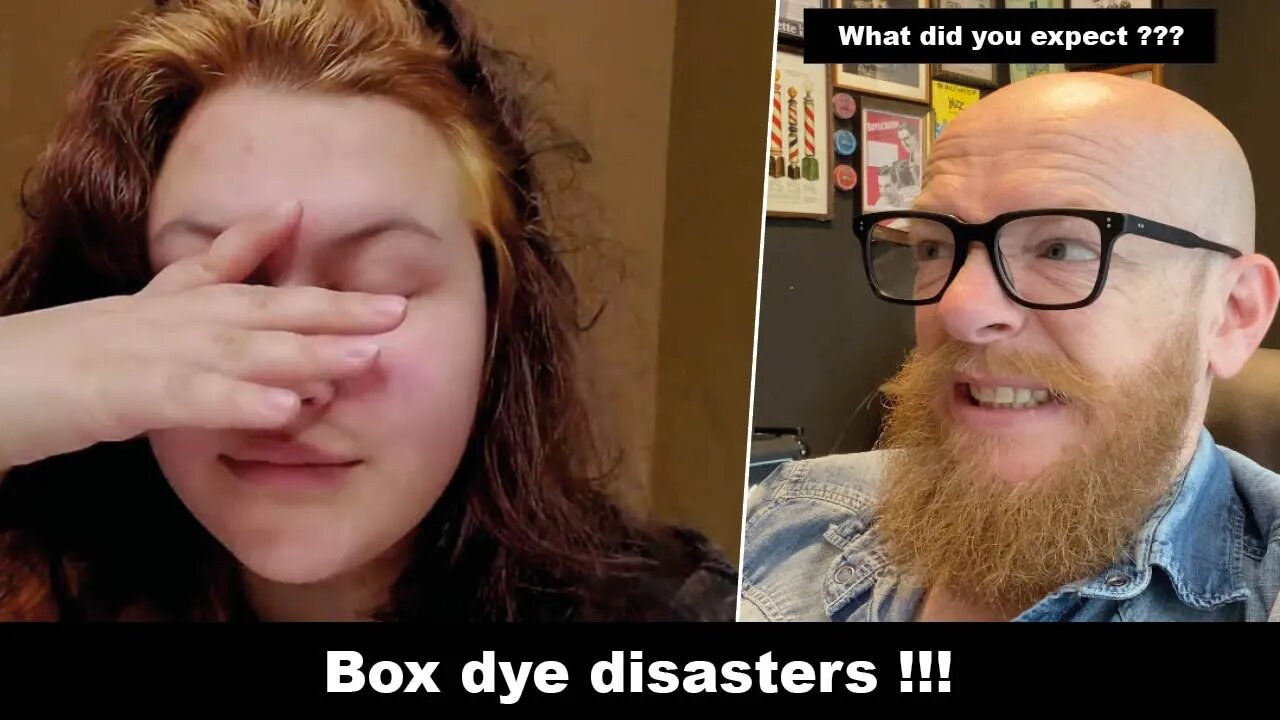 Hairdresser reacts to BOX DYE DISASTERS !!!