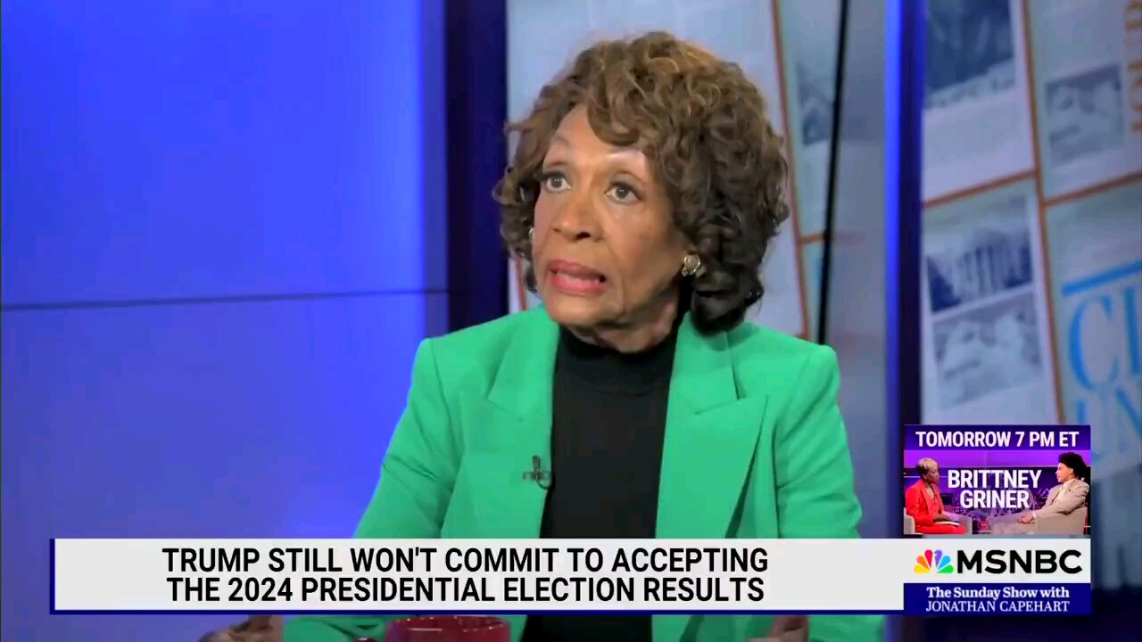 "Rep. Waters Falsely Claims Trump Fans Training for Attacks"