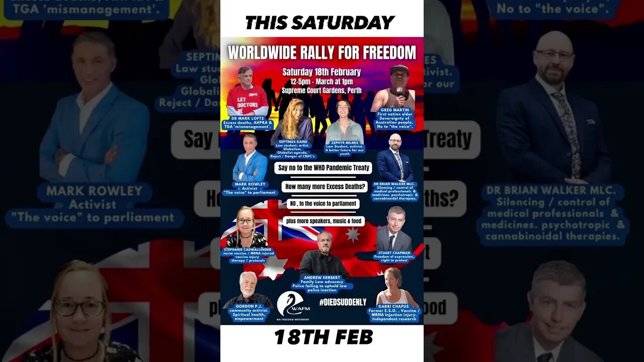 WORLDWIDE RALLY FOR FREEDOM | WESTERN AUSTRALIA