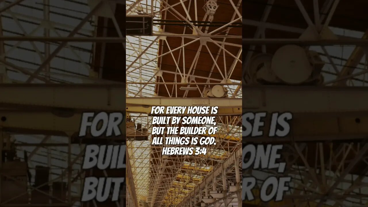 . Hebrews 3:4 #God #Lord #Jesus #christian