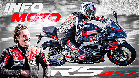 Aprilia RS 457 vs GO KART TRACK | INFO MOTO