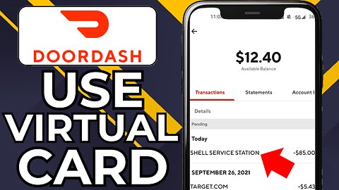 HOW TO USE DOORDASH VIRTUAL CARD AT GAS STATION