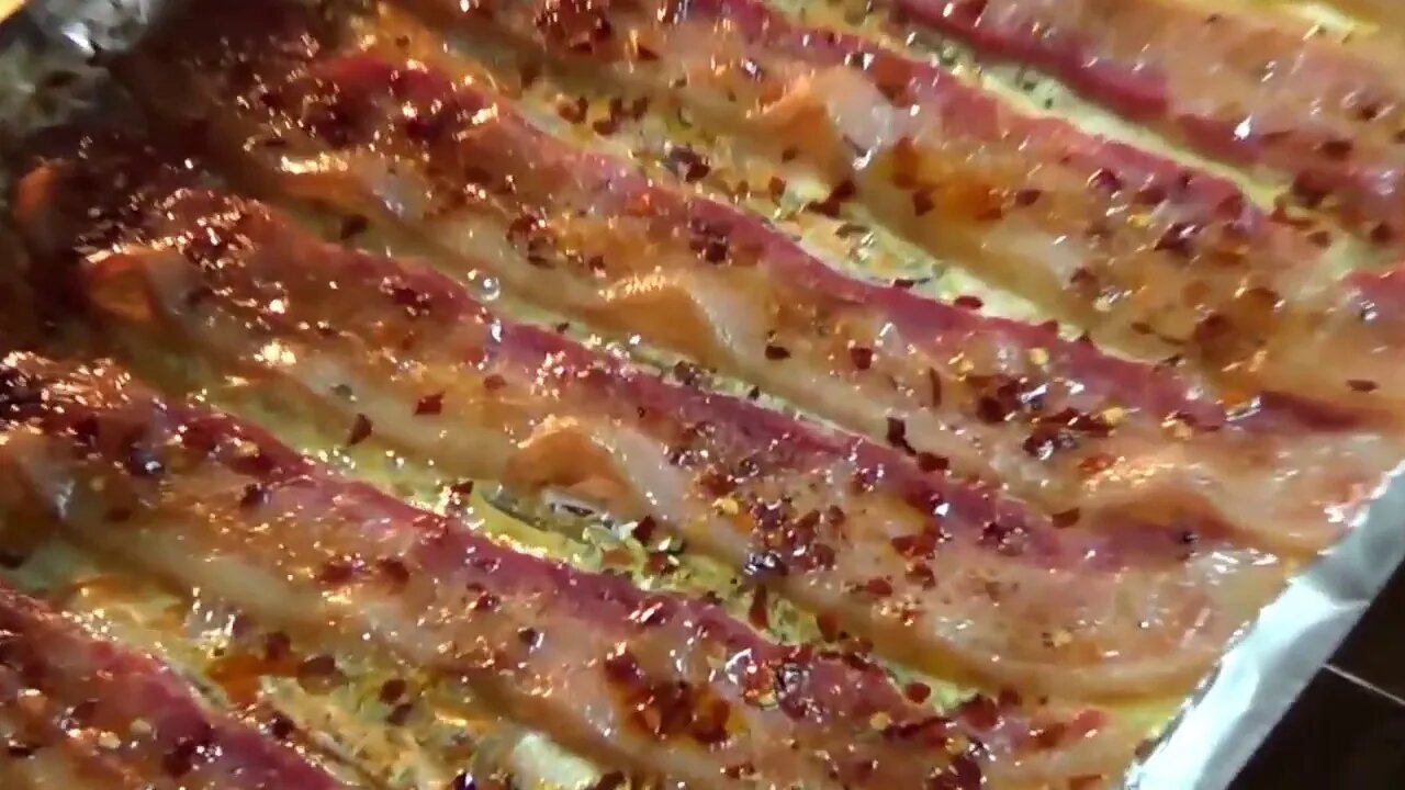 No Curl Sweet & Spicy Bacon - Easy Clean Up