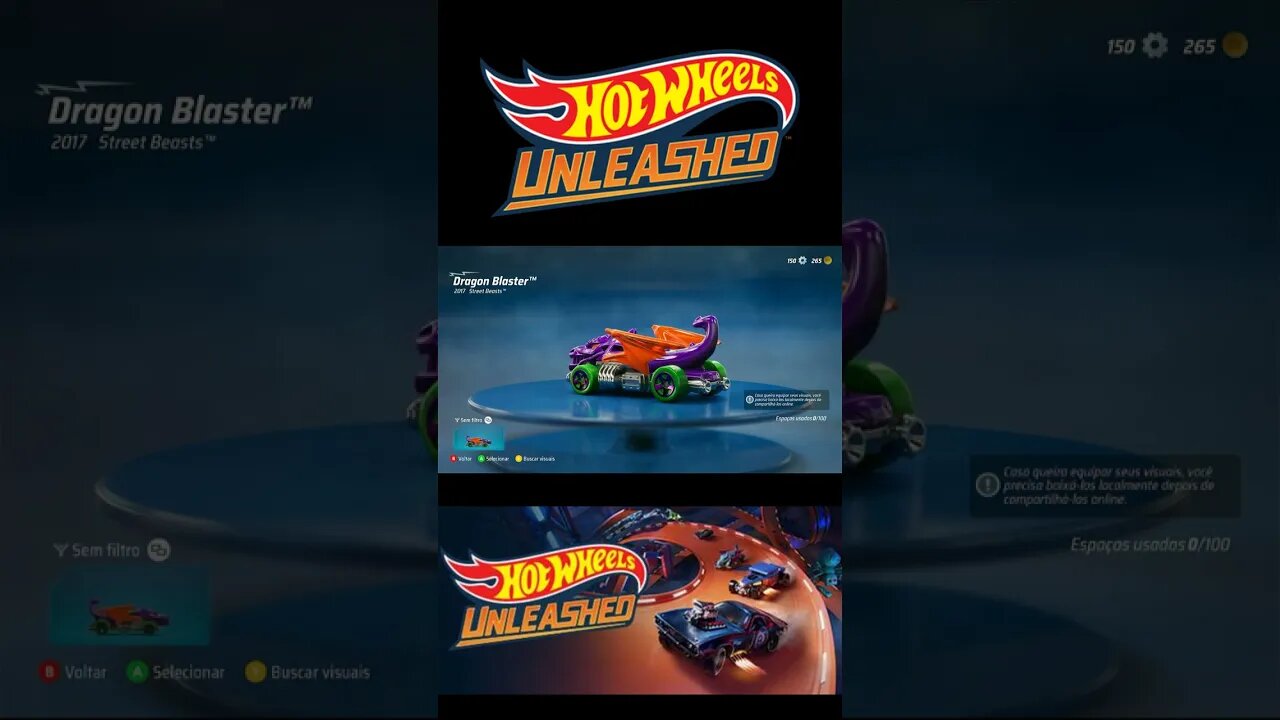 HOT WHEELS UNLEASHED-dragon blaster 2017 streets beasts