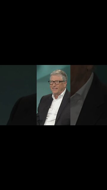 Bill Gates gets dragged on live TV. The body language...