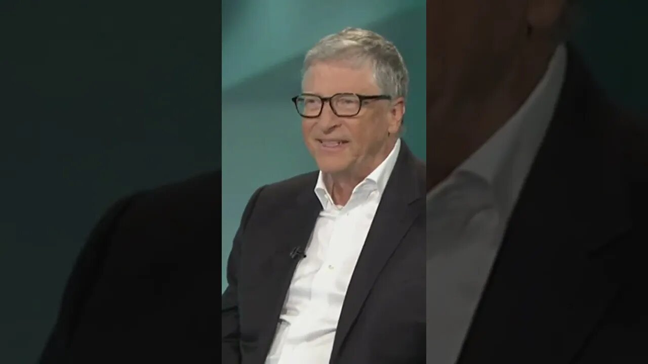 Bill Gates gets dragged on live TV. The body language...