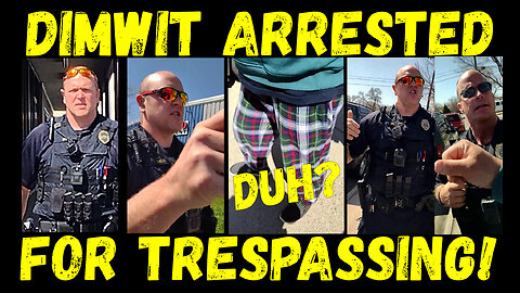 Foul Mouth Frauditor Arrested For Trespassing!