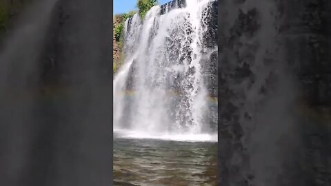 Rainbow waterfall #waterfall #rainbow #beautiful