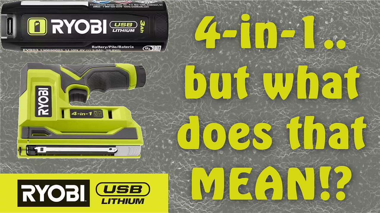 What Is the Ryobi USB Lithium 4-in-1 Stapler Good For? #FVN51K #4V #USB #Lithium