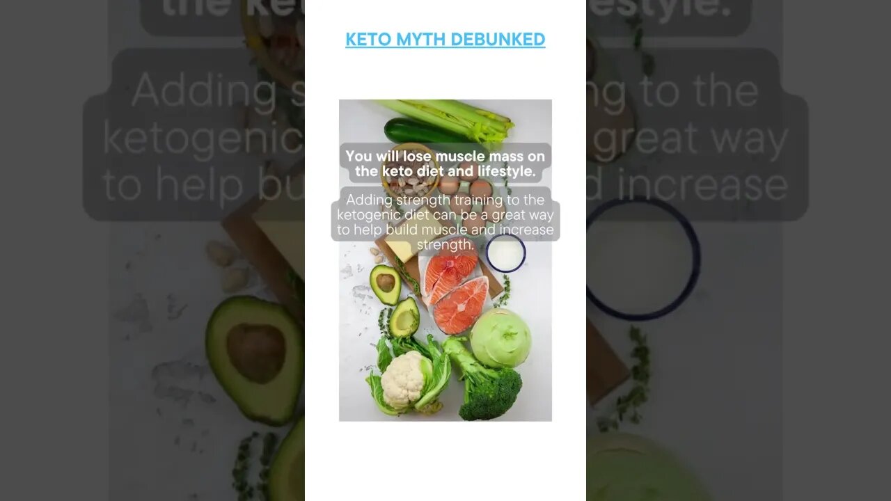 Busted Keto Myth of the Day - You will lose muscle mass on the keto diet and lifestyle.