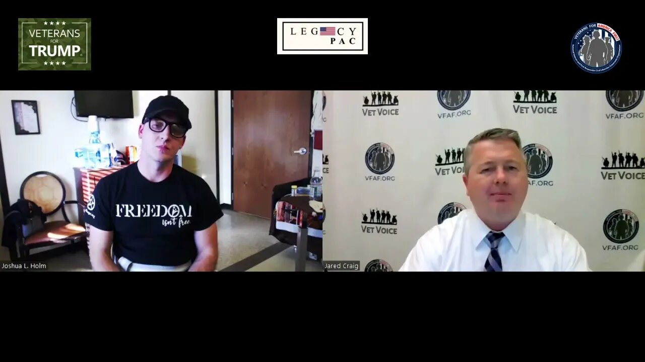 Jared Craig Legacy PAC, Veterans for Trump/VFAF Interviews Joshua Holm of Steel Hope, 2-9-23