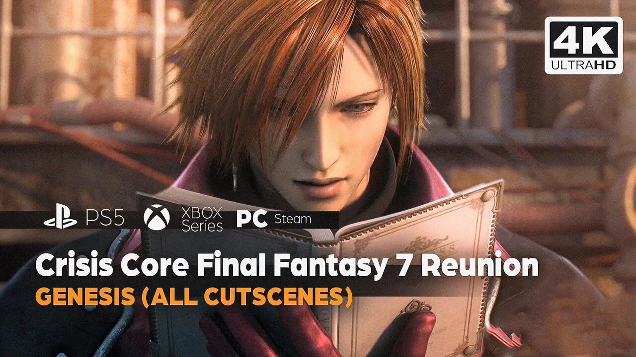 Crisis Core Final Fantasy 7 Reunion - GENESIS (ALL CUTSCENES) PS5✔️4K 🎵ᵁᴴᴰ 60ᶠᵖˢ