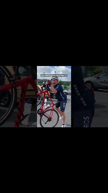 Cycling Tips: How (Not) To Get on a Road Bike 🔥👍 #KOMstep #shorts