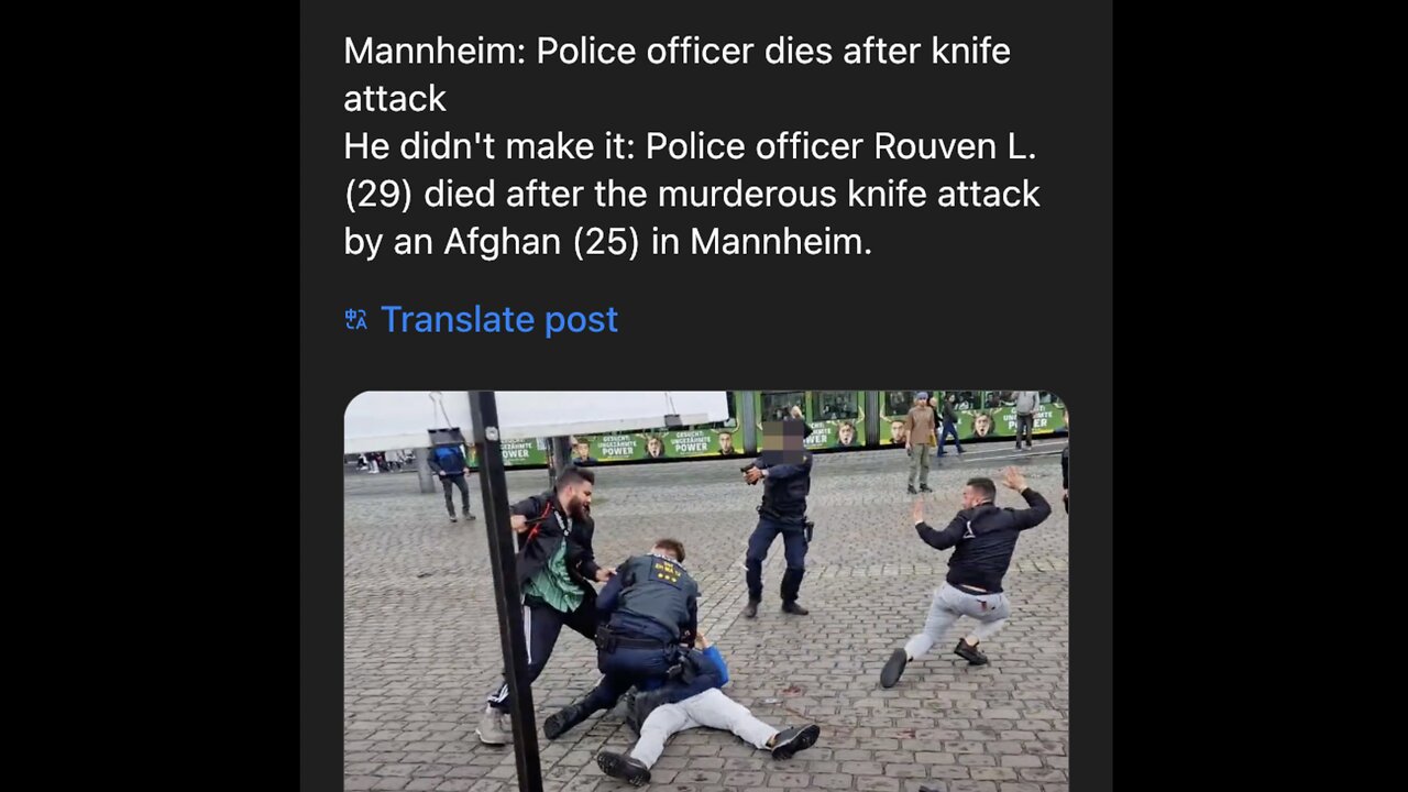 KNIFEMAN ATTACKS MULTIPLE PEOPLE🧟‍♂️🔪👱‍♂️AT POLITICAL RALLY IN GERMANY🚔👮‍♂️🗡️🧟‍♂️💥🔫👮💫