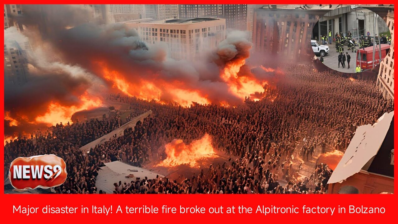 Major disaster in Italy! A terrible fire broke out at the Alpitronic factory in Bolzano