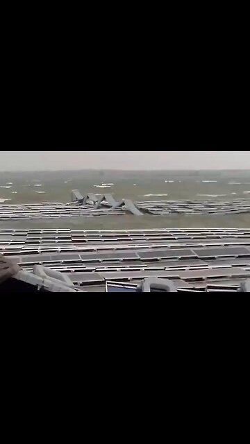 Storm destroys the world's largest floating Solar Panel Farm. Who engineered this?