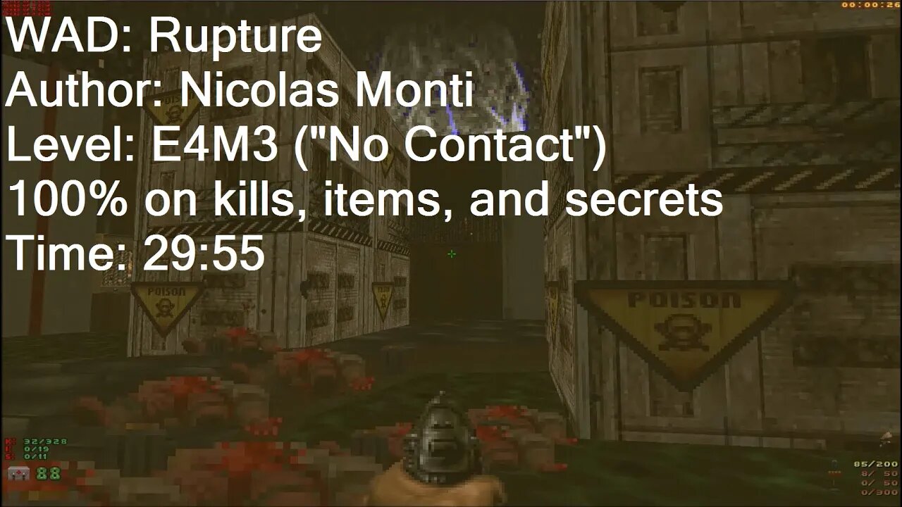 Doom Rupture E4M3 UV Max in 29:55 (Commentary)