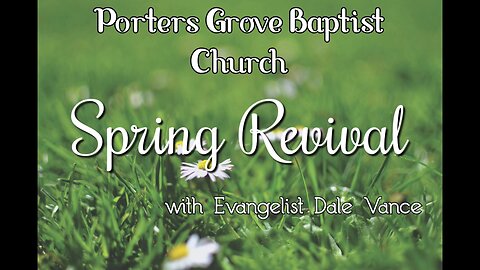 PGBC Spring Revival 5/6/24 Stream w/ Dale Vance