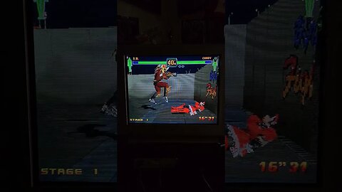 #shorts Fighters Megamix Sega Saturn on Sony Wega Trinitron